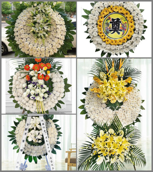 四川成都武侯区石羊场街道庆安社区花圈速递